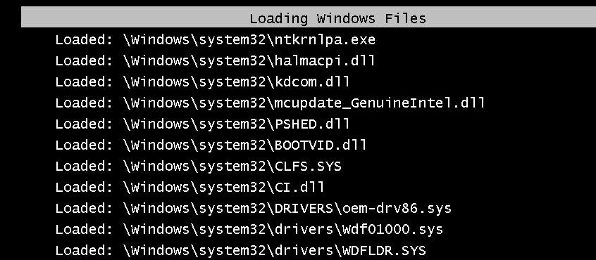 Консоль загрузки Windows в безопасном режиме